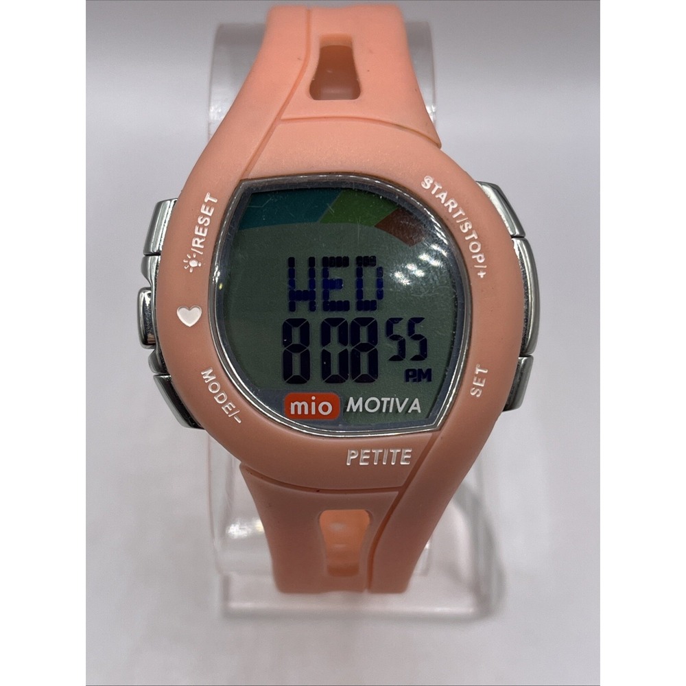 Mio Motiva Petite Watch Heart Rate Monitor Calorie Counter Pink- New Battery